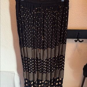 Black and White Polka Dot Skirt